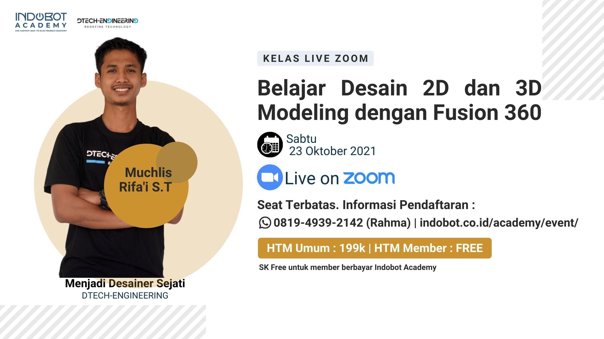 Kelas Desain 2D dan 3D Modeling